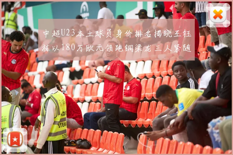 中超U23本土球员身价排名揭晓王钰栋以180万欧元领跑铜梁龙三人紧随其后